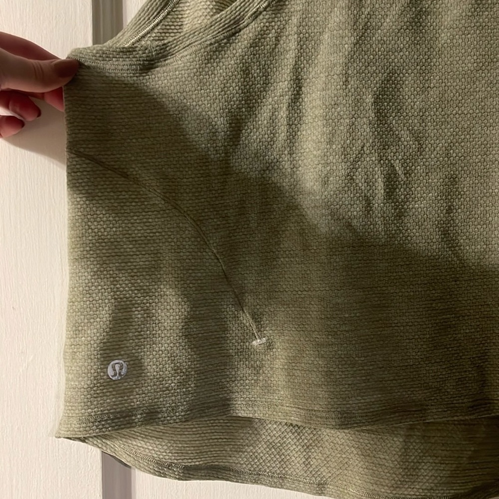 Mesh Moss Green Lululemon Tank - Picture 2 of 4
